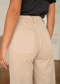 Jean Violette -Motusboutique Soldes Motus Boutique Jean Violette Beige 7