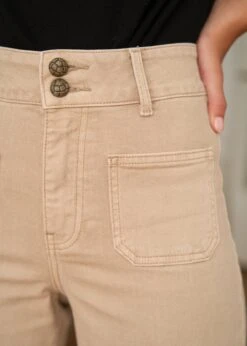 Jean Violette -Motusboutique Soldes Motus Boutique Jean Violette Beige 8