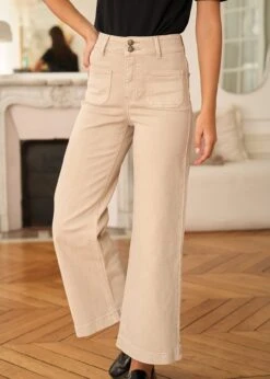 Jean Violette -Motusboutique Soldes Motus Boutique Jean Violette Beige 9