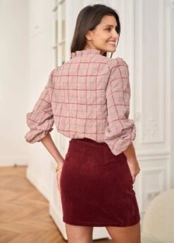 Jupe Lyséa -Motusboutique Soldes Motus Boutique Jupe Lysea Bordeaux 5