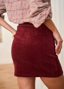 Jupe Lyséa -Motusboutique Soldes Motus Boutique Jupe Lysea Bordeaux 6