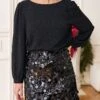 Jupe Pauline -Motusboutique Soldes Motus Boutique Jupe Pauline Noir 1