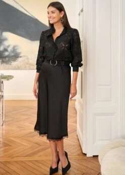 Jupe Yaelle -Motusboutique Soldes Motus Boutique Jupe Yaelle Noir 4