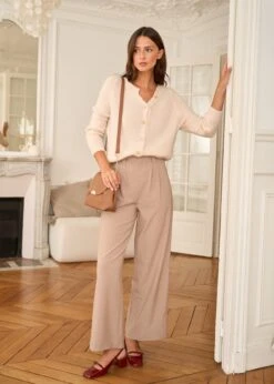 Pantalon Paul -Motusboutique Soldes Motus Boutique Pantalon Paul Taupe 3