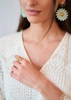 Bague Vaiana -Motusboutique Soldes Motus Boutique Printemps Bague Vaina Dore 3