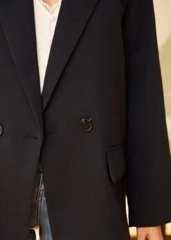 Blazer Marthe -Motusboutique Soldes Motus Boutique Printemps Blazer Marthe Marine 6
