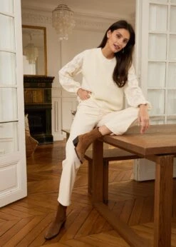 Pull Balthazar -Motusboutique Soldes Motus Boutique Printemps Pull Balthazar Ecru 4