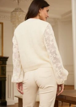 Pull Balthazar -Motusboutique Soldes Motus Boutique Printemps Pull Balthazar Ecru 5