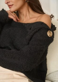 Pull Albane -Motusboutique Soldes Motus Boutique Pull Albane Noir 4