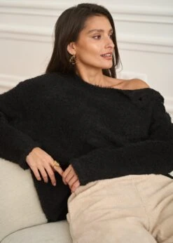 Pull Albane -Motusboutique Soldes Motus Boutique Pull Albane Noir 5