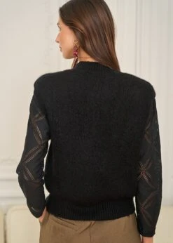 Pull Basile -Motusboutique Soldes Motus Boutique Pull Basile Noir 5