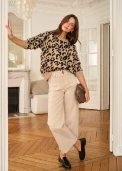 Pull Blaise -Motusboutique Soldes Motus Boutique Pull Blaise Leopard 4