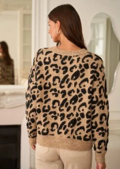 Pull Blaise -Motusboutique Soldes Motus Boutique Pull Blaise Leopard 5