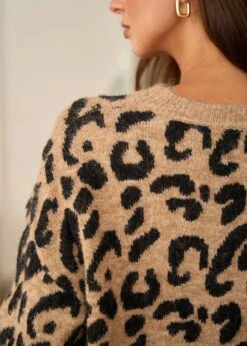 Pull Blaise -Motusboutique Soldes Motus Boutique Pull Blaise Leopard 6