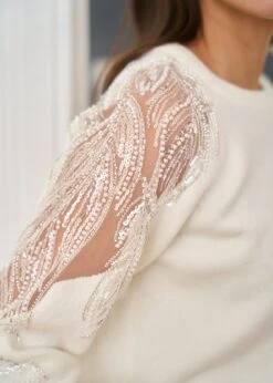 Pull Cosima -Motusboutique Soldes Motus Boutique Pull Cosima Blanc 3