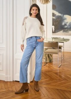 Pull Cosima -Motusboutique Soldes Motus Boutique Pull Cosima Blanc 4