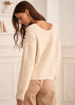 Pull Lauren -Motusboutique Soldes Motus Boutique Pull Lauren Beige 3