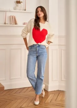 Pull Robin -Motusboutique Soldes Motus Boutique Pull Robin Ecru 6