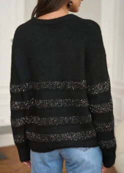 Pull Selma -Motusboutique Soldes Motus Boutique Pull Selma Noir 5