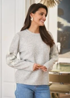 Pull Syana -Motusboutique Soldes Motus Boutique Pull Syana Gris 6
