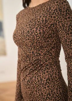 Robe Ambrine -Motusboutique Soldes Motus Boutique Robe Ambrine Imprime Leopard 6