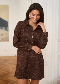 Robe Aubane 19 Robe Aubane -Motusboutique Soldes Motus Boutique Robe Aubane Imprime Leopard 6