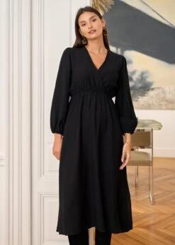 Robe Elisa -Motusboutique Soldes Motus Boutique Robe Elisa Noir 10
