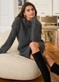 Robe Isidore -Motusboutique Soldes Motus Boutique Robe Isidore Gris 4