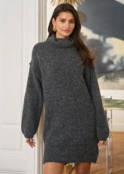 Robe Isidore -Motusboutique Soldes Motus Boutique Robe Isidore Gris 6