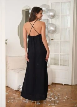 Robe Layla -Motusboutique Soldes Motus Boutique Robe Layla Noir 5