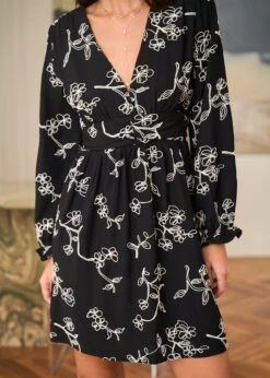 Robe Lila -Motusboutique Soldes Motus Boutique Robe Lila Noir 7