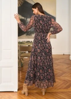 Robe Louane -Motusboutique Soldes Motus Boutique Robe Louane Fond Noir 6