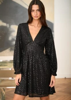 Robe Maé -Motusboutique Soldes Motus Boutique Robe Mae Noir 1