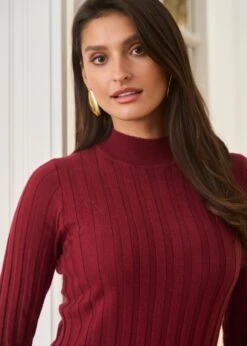 Robe Otto -Motusboutique Soldes Motus Boutique Robe Otto Bordeaux 4