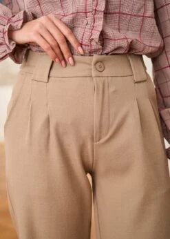 Pantalon Ivano -Motusboutique Soldes Motus Boutique Robe Pantalon Ivano Camel 3