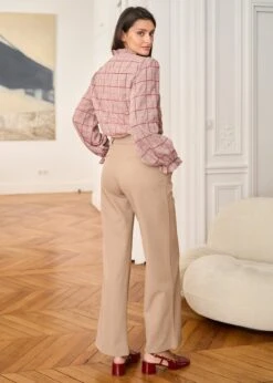 Pantalon Ivano -Motusboutique Soldes Motus Boutique Robe Pantalon Ivano Camel 5