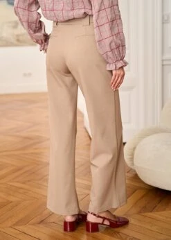 Pantalon Ivano -Motusboutique Soldes Motus Boutique Robe Pantalon Ivano Camel 7