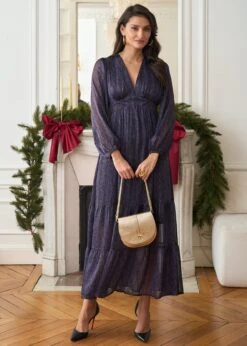 Robe Rosalie -Motusboutique Soldes Motus Boutique Robe Rosalie Imprime Marron Bleu 9