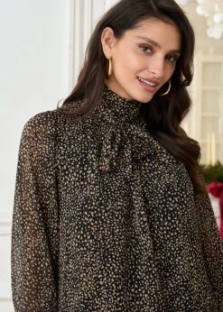 Robe Violette 13 Robe Violette -Motusboutique Soldes Motus Boutique Robe Violette Imprime Marron Noir 2