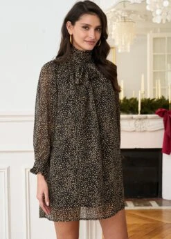 Robe Violette 19 Robe Violette -Motusboutique Soldes Motus Boutique Robe Violette Imprime Marron Noir 8