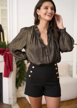 Short Adam -Motusboutique Soldes Motus Boutique Short Adam Noir 1