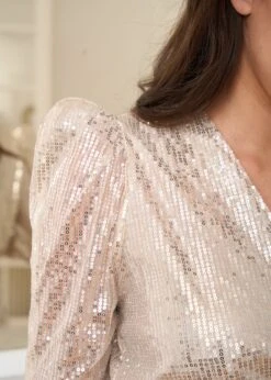 Top Agathe -Motusboutique Soldes Motus Boutique Top Agathe Beige 3