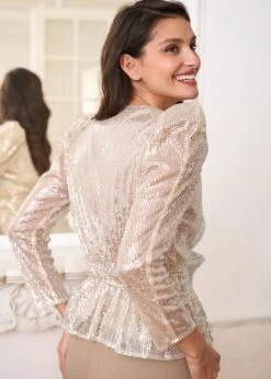 Top Agathe -Motusboutique Soldes Motus Boutique Top Agathe Beige 5