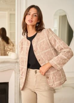 Veste Aiko -Motusboutique Soldes Motus Boutique Veste Aiko Taupe 1
