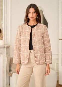 Veste Aiko -Motusboutique Soldes Motus Boutique Veste Aiko Taupe 4