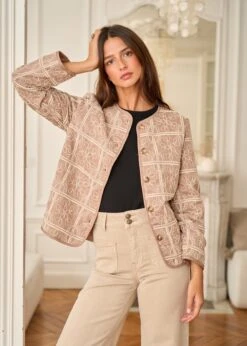Veste Aiko -Motusboutique Soldes Motus Boutique Veste Aiko Taupe 8