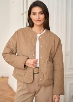 Veste Lia -Motusboutique Soldes Motus Boutique Veste Lia Taupe 10