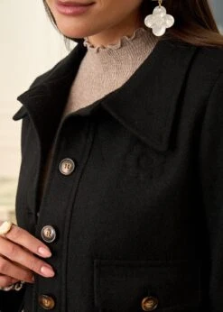 Veste Louisa -Motusboutique Soldes Motus Boutique Veste Louisa Noir 5