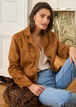 Veste Nina -Motusboutique Soldes Motus Boutique Veste Nina Camel 5