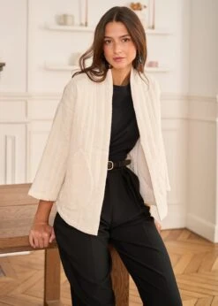 Veste Nyma -Motusboutique Soldes Motus Boutique Veste Nyma Ivoire 10